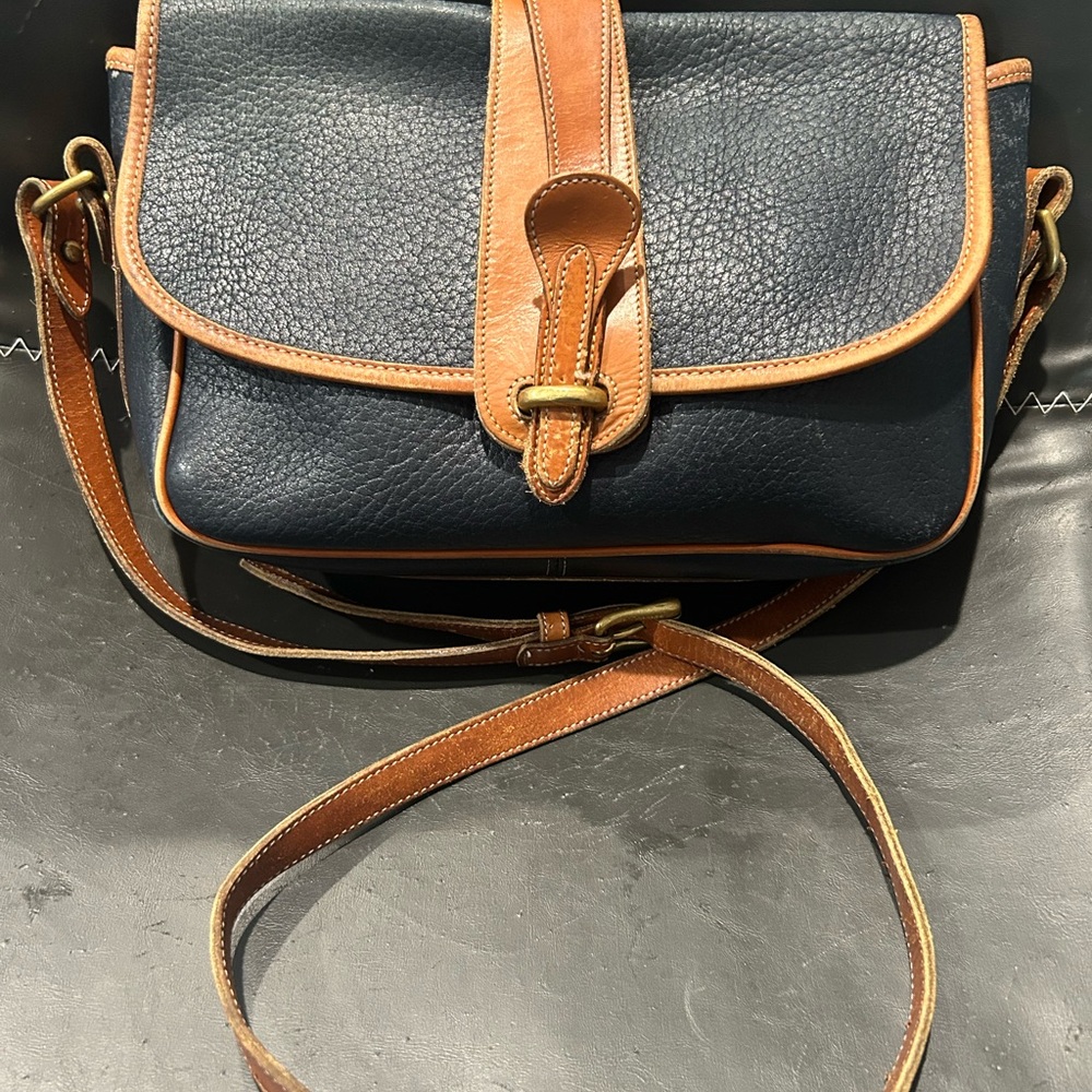 Dooney & Bourke Black and Tan Crossbody Bag